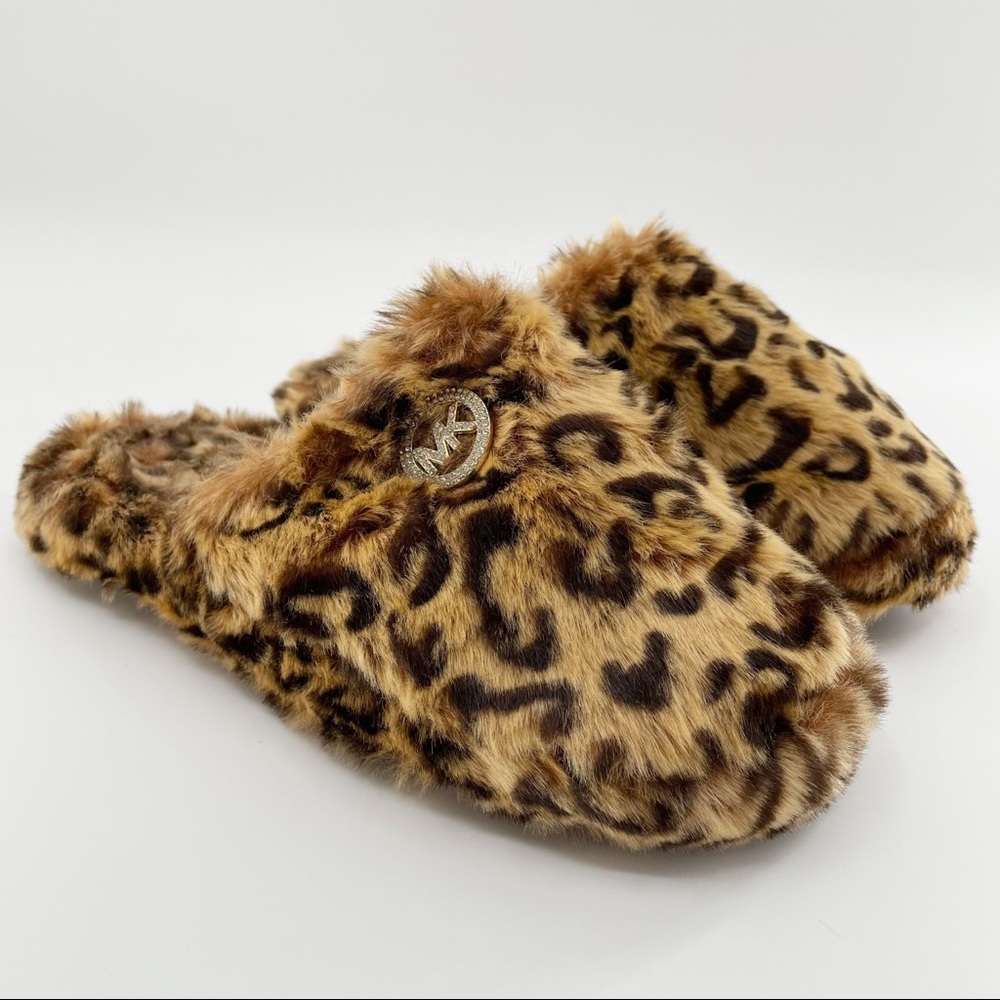 Michael Kors Faux Fur Cheetah Slippers